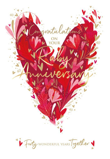 Picture of CONGRATULATIONS ON YOUR RUBY ANNIVERSARY